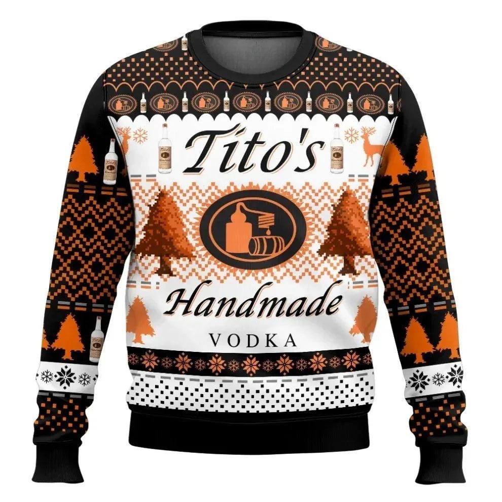 Tito’s Handmade Vodka Christmas Tree Ugly Christmas Sweater