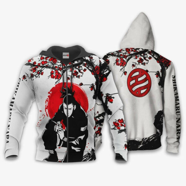 Shikamaru Japan Cherry Blossoms Naruto Anime 1k474 Cartoon Graphic Outfits Aop 3d Hoodie, Zip Hoodie 2357