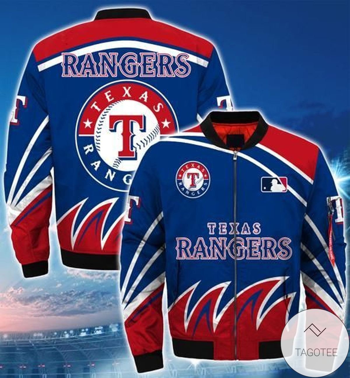 Texas Rangers Blue Bomber Jacket