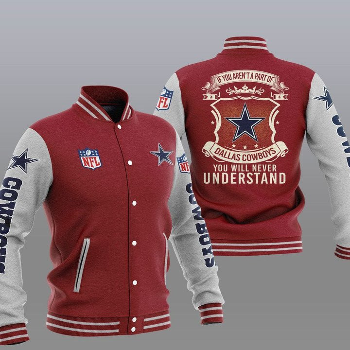 Cowboys Brown Grey You Will Never Understand Baseball Jacket
