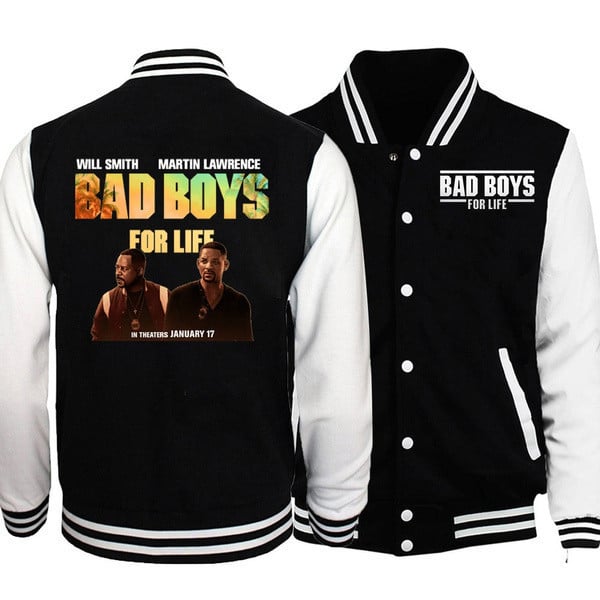 Hot Movie Bad Boys For Life Baseball Jacket Fashion Casual Cotton Baseball
