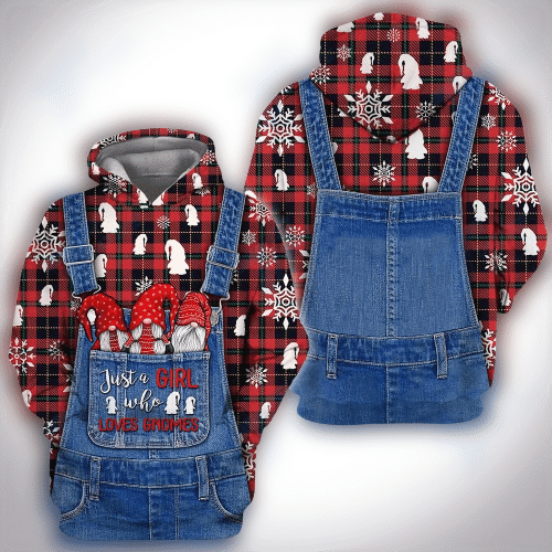 Just A Girl Who Loves Gnomes Christmas Hoodie Zip Hoodie