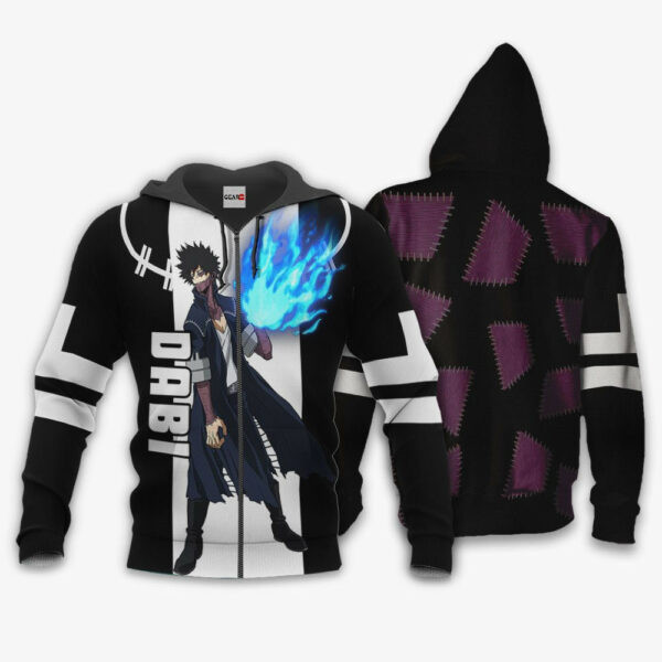 Dabi Anime My Hero Academia 2k28 Cartoon Graphic Outfits Aop 3d Hoodie Zip Hoodie 972