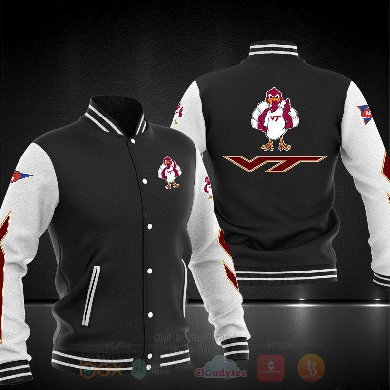 Virginia Tech Hokies Black Baseball Jacket