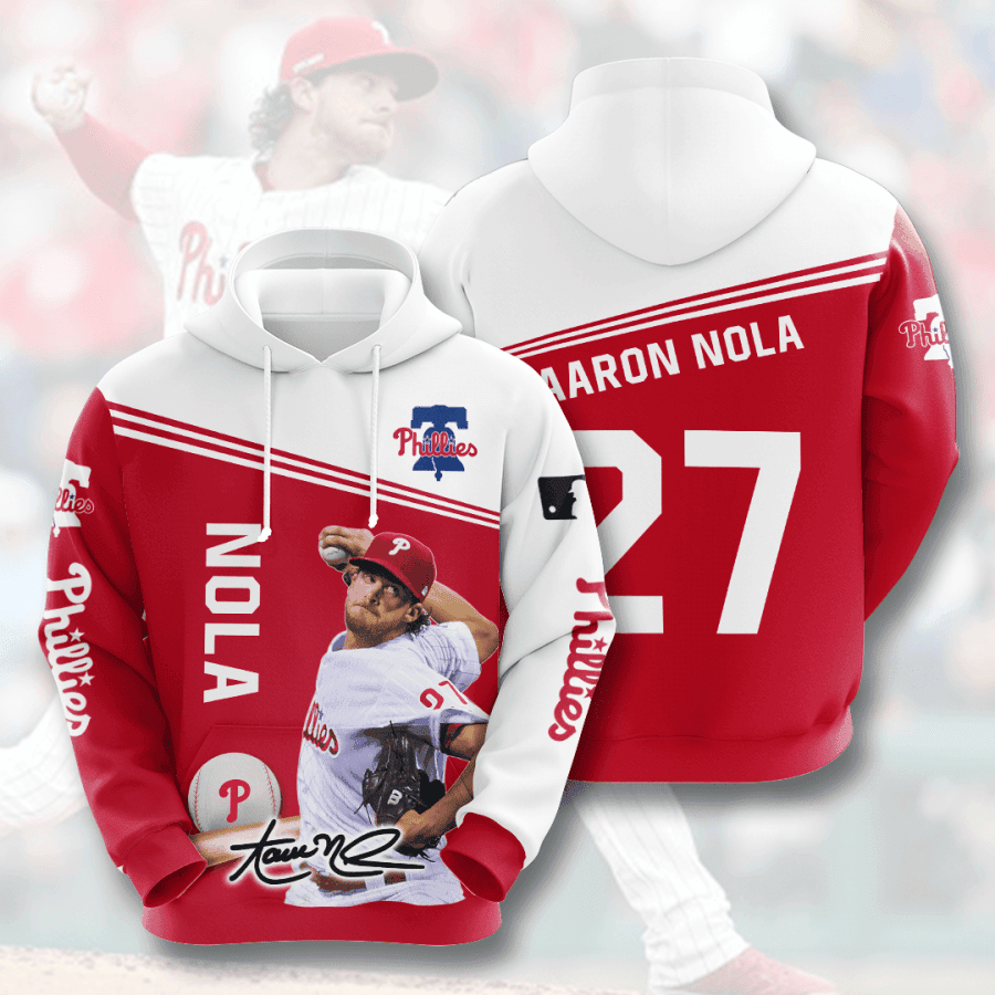 Aaron Nola Philadelphia Phillies 3D All Over Print Hoodie & Zip Hoodie