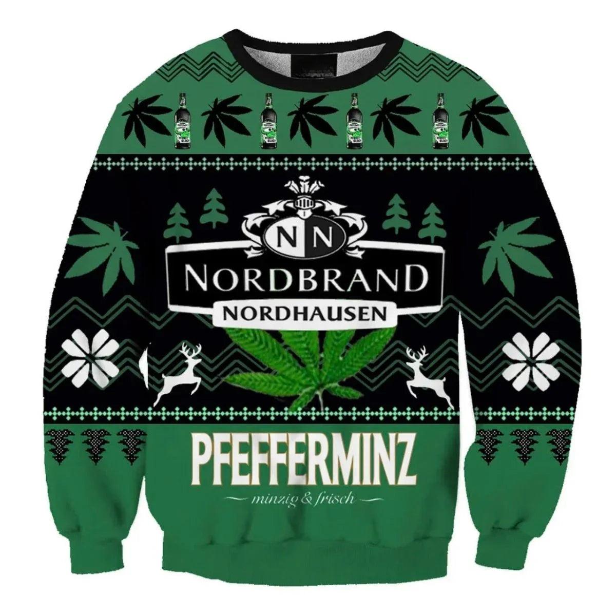 Nordbrand Pfefferminz Ugly Christmas Sweater