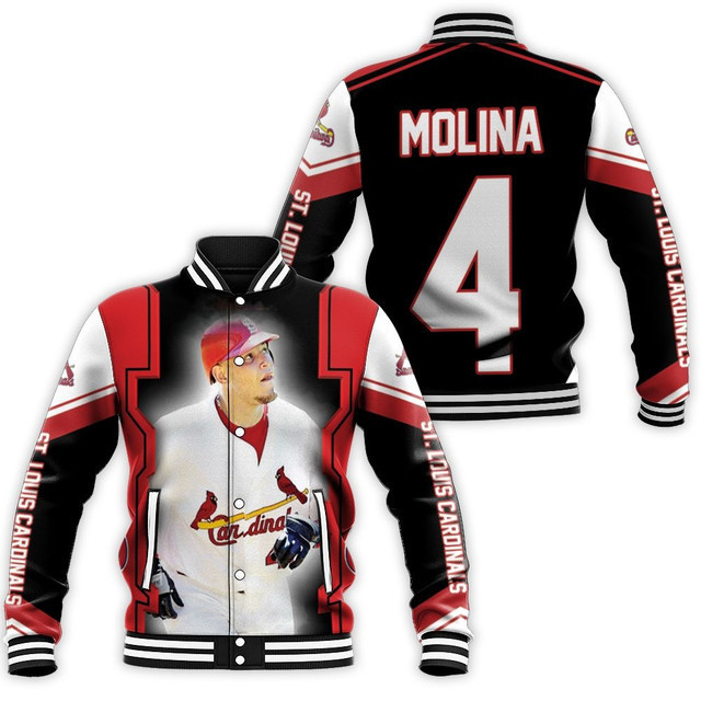 St. Louis Cardinals Yadier Molina 4 Baseball Jacket