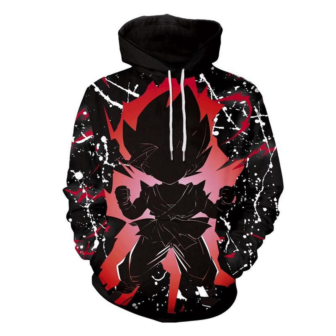 Anime Dragon Ball Z Super Saiyan Goku 3D All Over Print Hoodie & Zip Hoodie