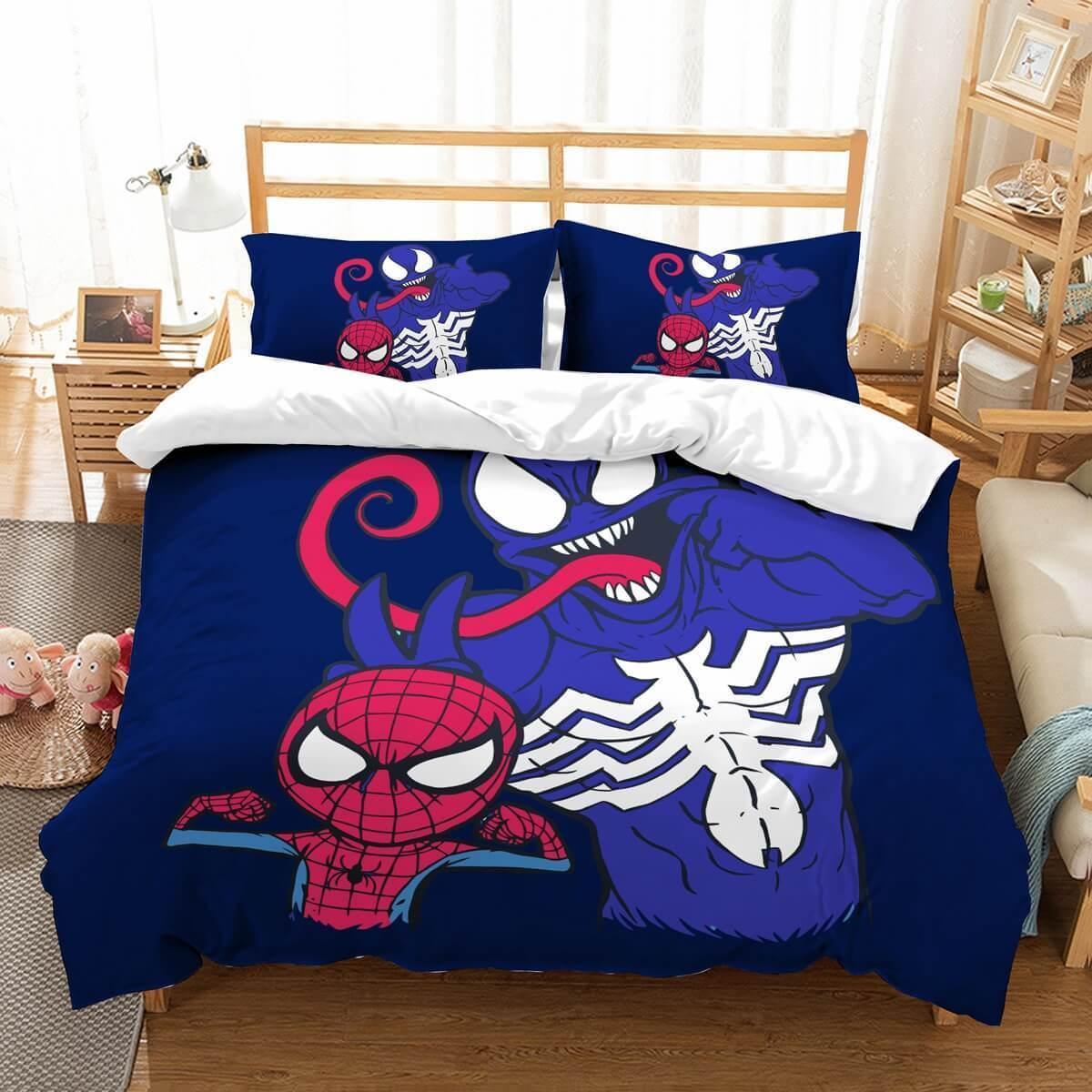 Venom Bedding Set MV Venom And Spider-Man Cute Duvet Covers