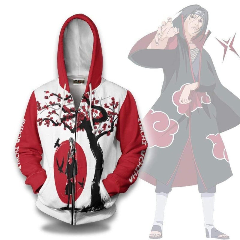 Itachi Akatsuki 3D All Over Print Hoodie & Zip Hoodie