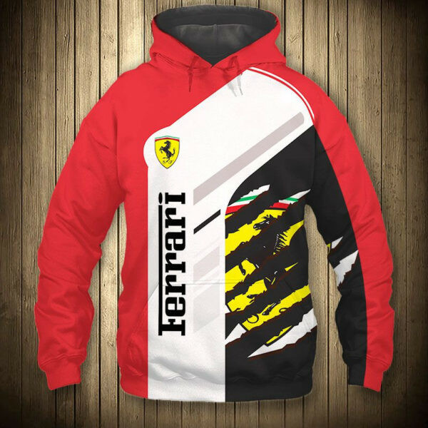 Ferrari Luxury Sport Car 5k476 Cartoon 3d Hoodie Zip Hoodie 148