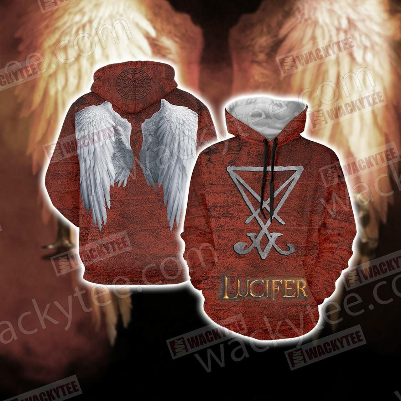 Lucifer Unisex 3D All Over Print Hoodie & Zip Hoodie
