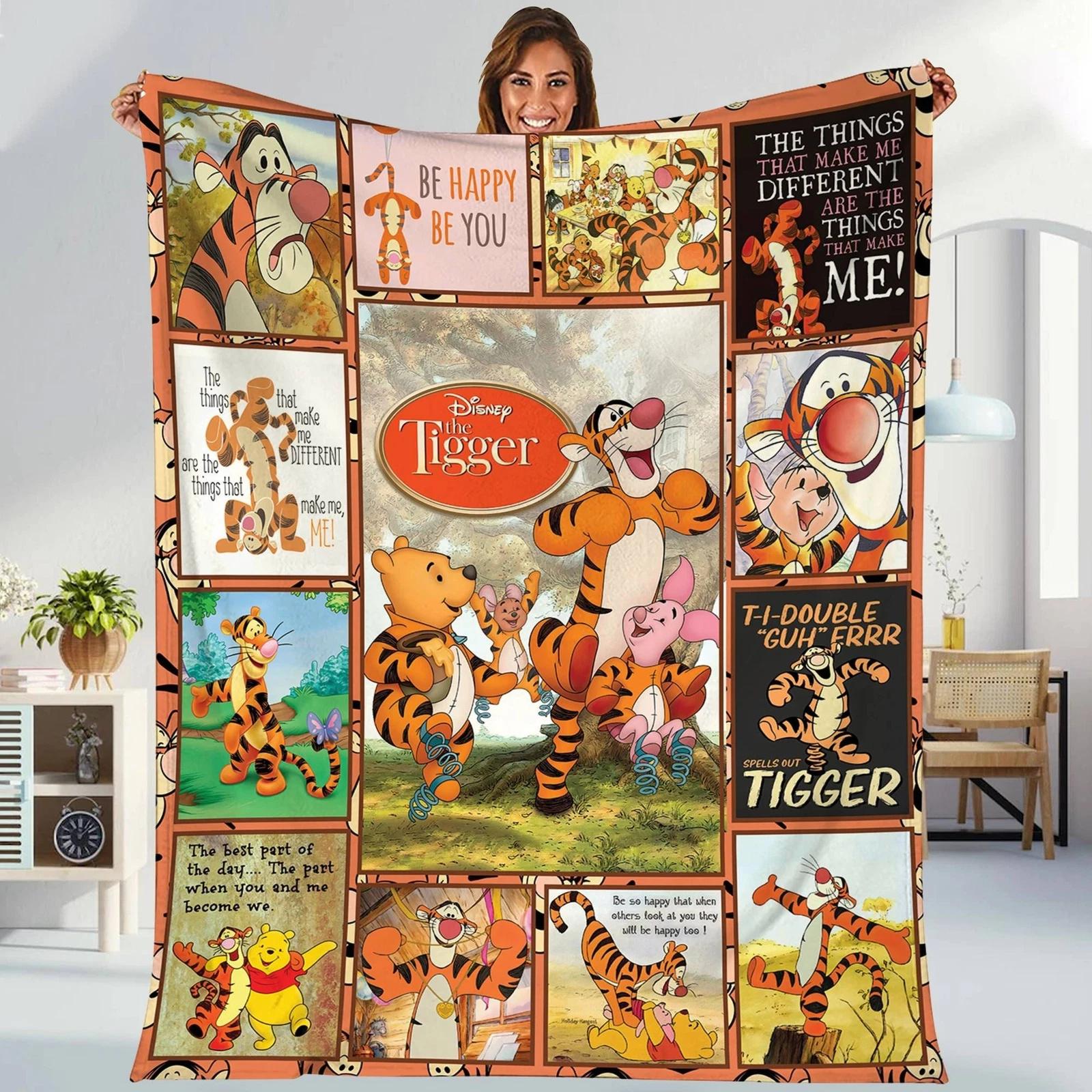 Winnie The Pooh Blanket Tigger Eeyore Piglet Pooh And Friends Fleece Sherpa Blanket