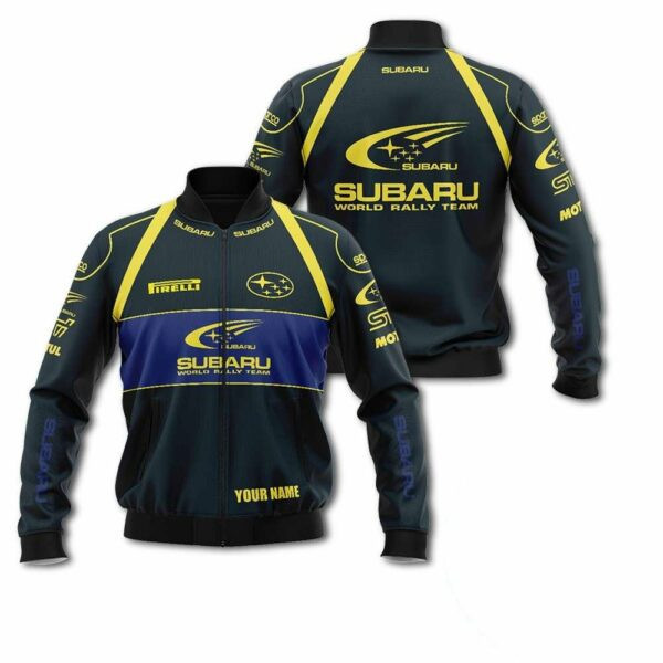Personalized Subaru World Rally Team Racing Bomber Jacket 867 159