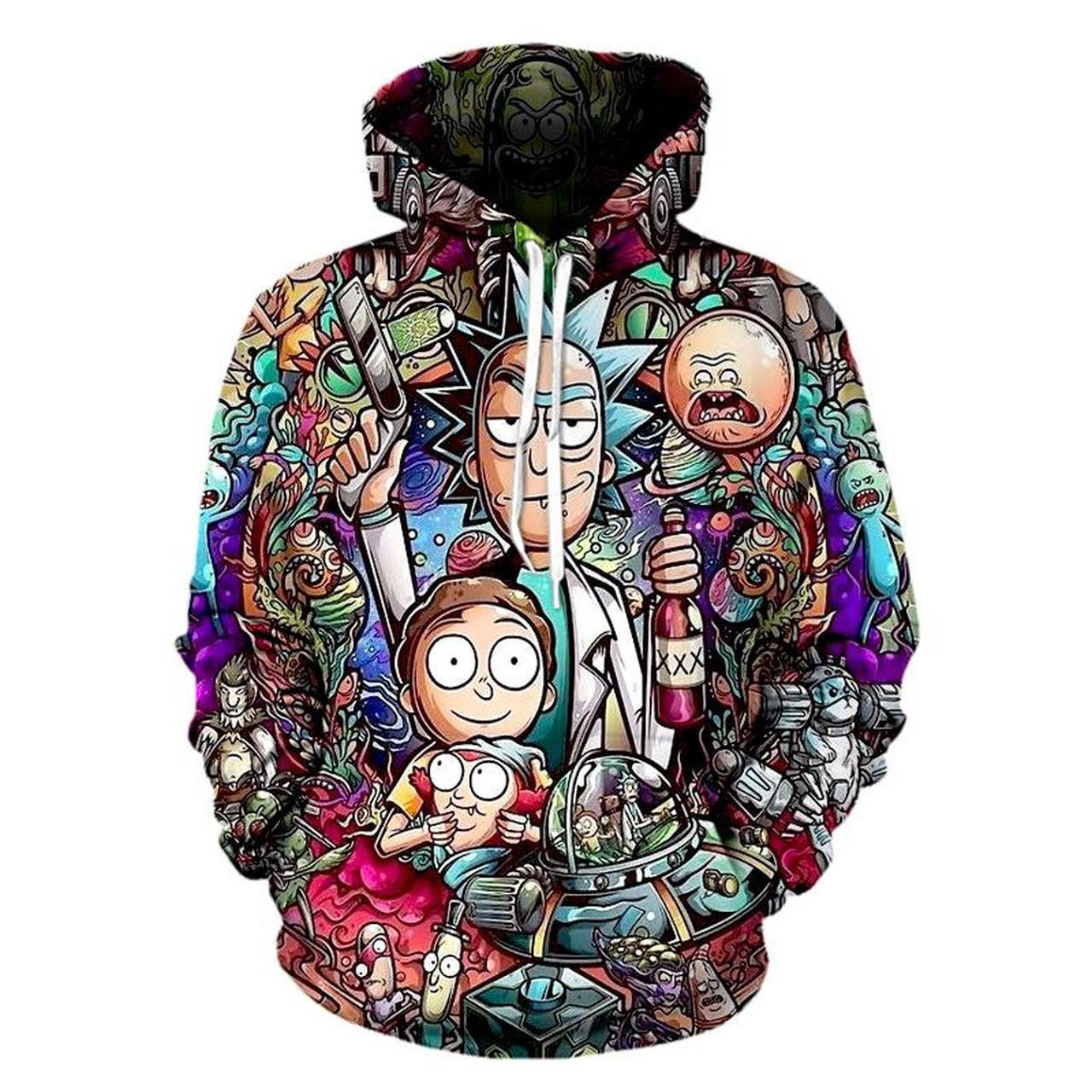 Rick And Morty 3D All Over Print Hoodie & Zip Hoodie
