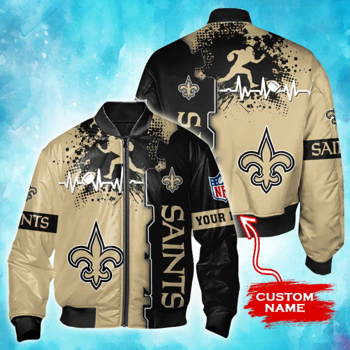 New Orleans Saints Personalized Thick Bomber Jacket CSBBT164