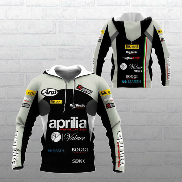 Aprilia Shirt 245, 3d Hoodie Zip Hoodie 1162