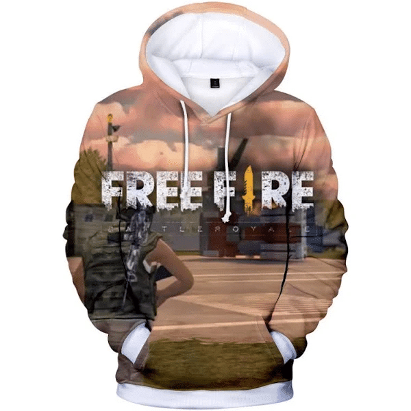 Free Fire Hoodies - Free Fire Game Series Soldier Battle Royale Map 3