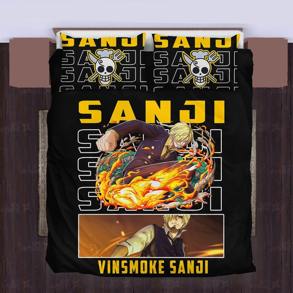 One Piece Bedding Set Vinsmoke Sanji Character Graphic Duvet Covers