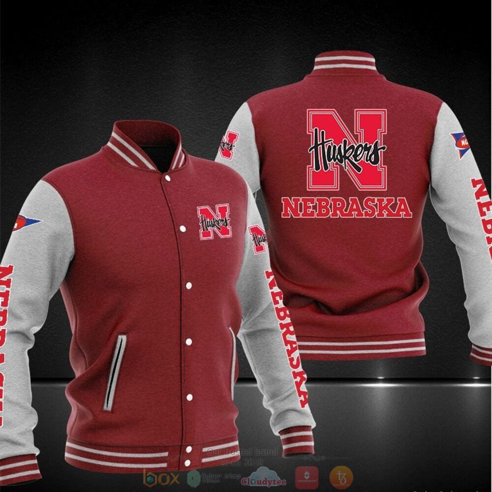 Nebraska Cornhuskers Red Baseball Jacket