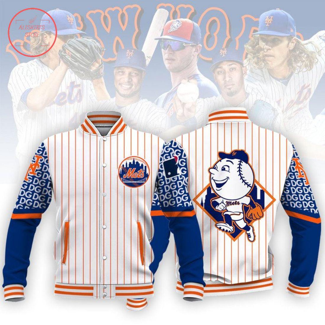 New York Mets Baseball Jacket V7