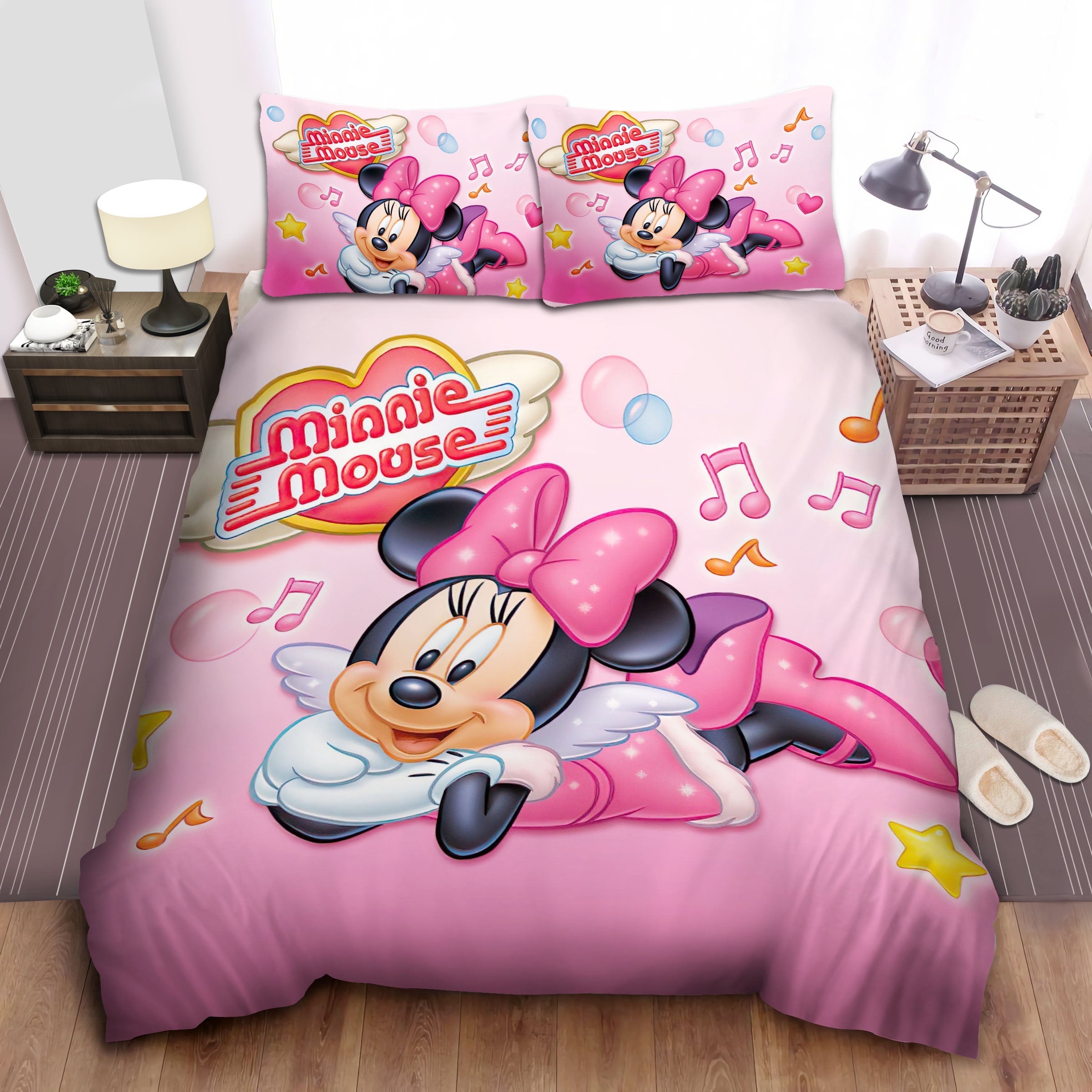 Minnie Bedding Set DN Minnie With Angel Wings Duvet Covers