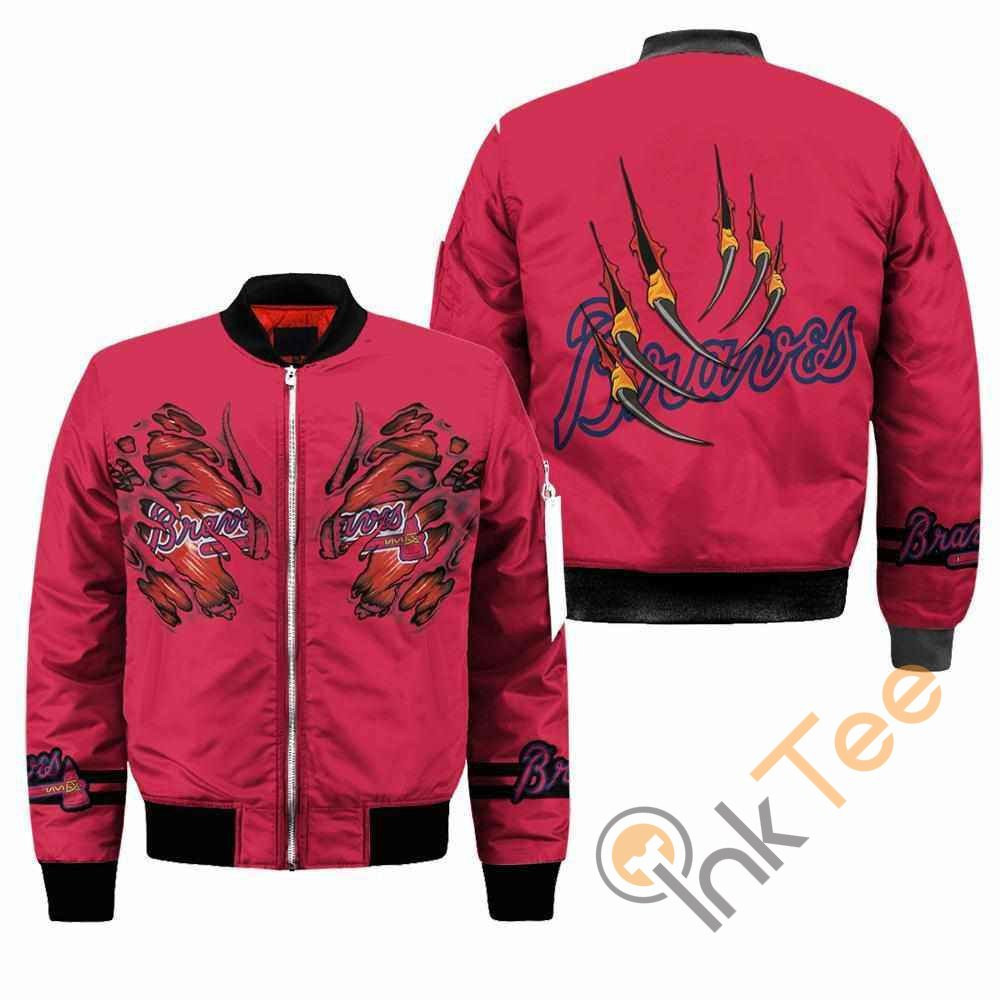 Atlanta Braves Red Bomber Jacket