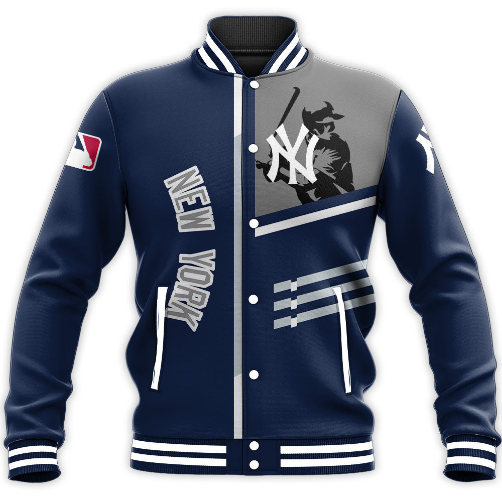 New York Yankees Custom Name Number Baseball Jacket V3