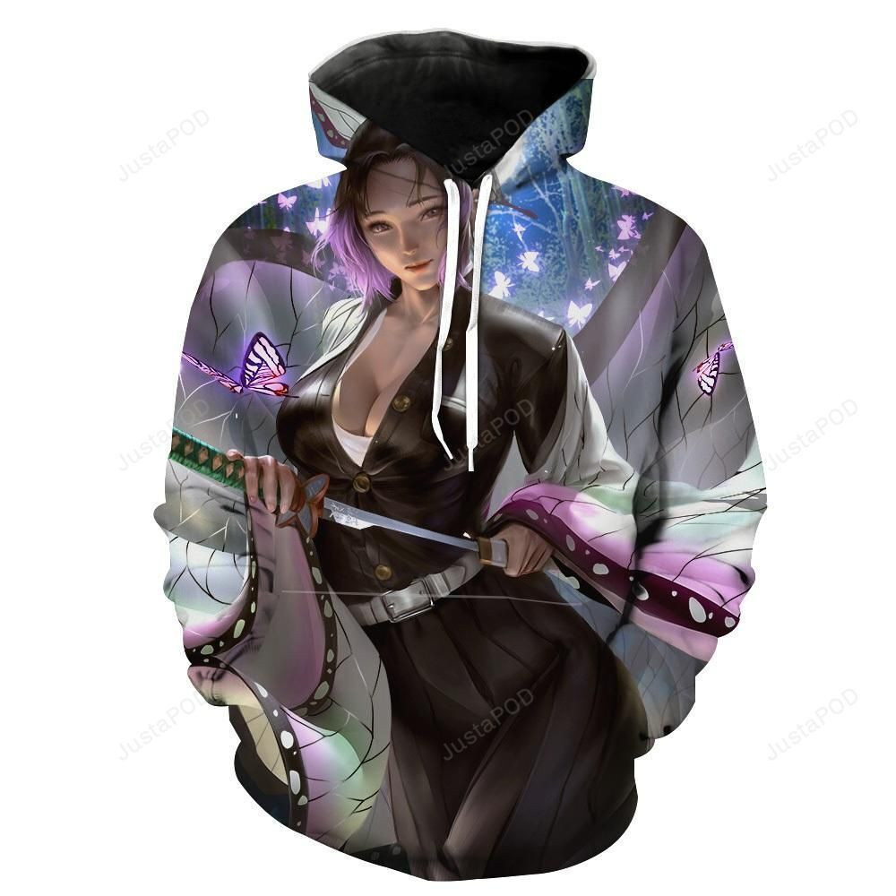Sexy Demon Slayer 3D All Over Print Hoodie & Zip Hoodie