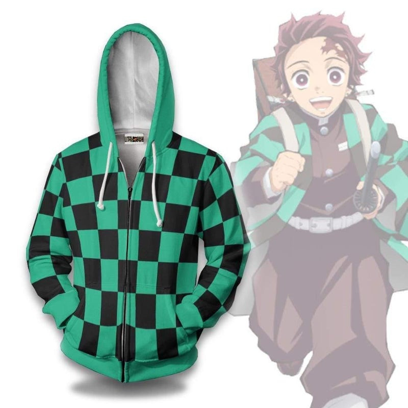 Tanjiro Kamado Pattern 3D All Over Print Hoodie & Zip Hoodie