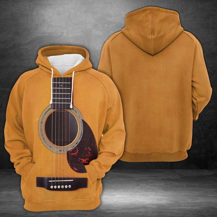 Wooden Guitar 3D All Over Print Hoodie & Zip Hoodie