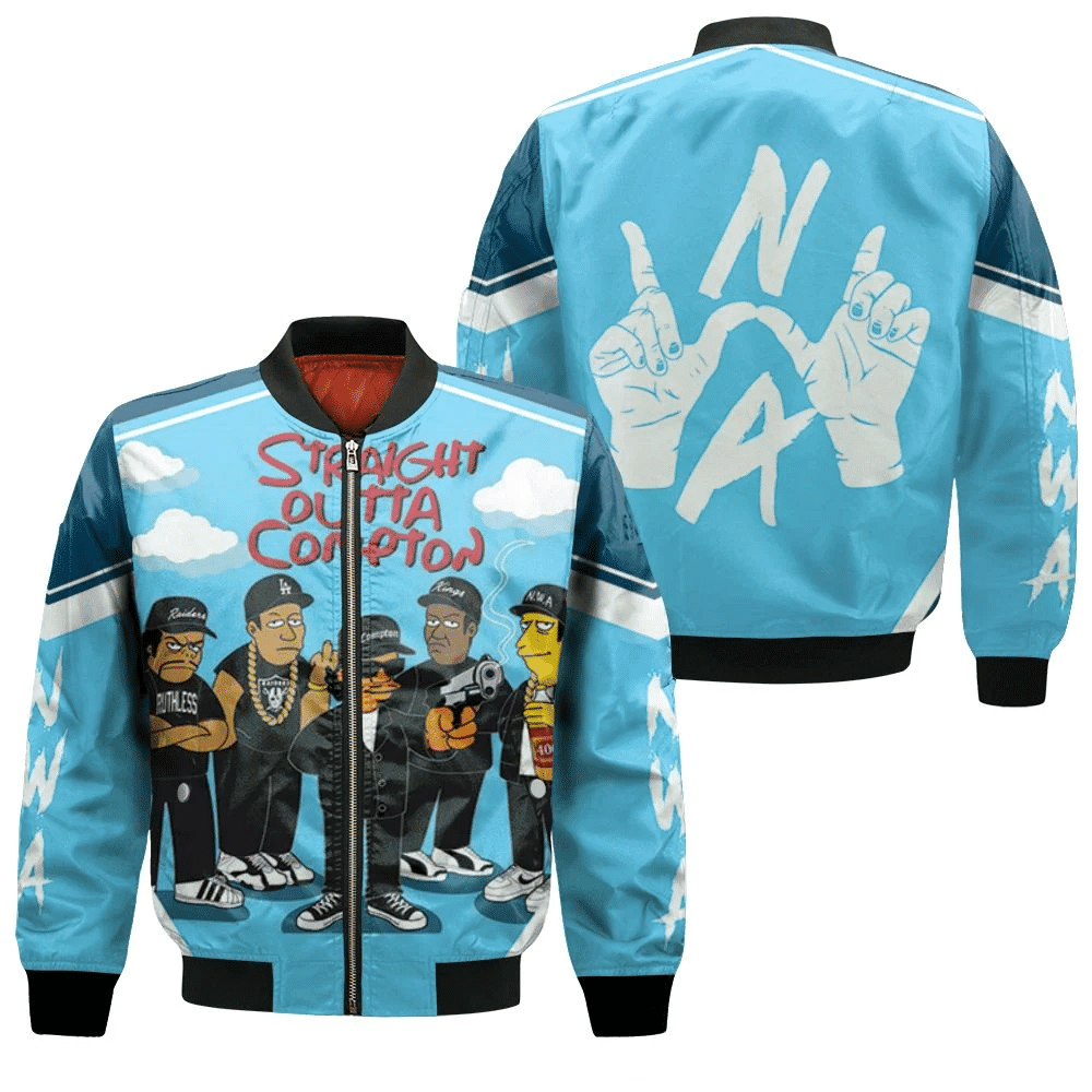 N.w.a. Straight Outta Compton The Simpson Style Bomber Jacket