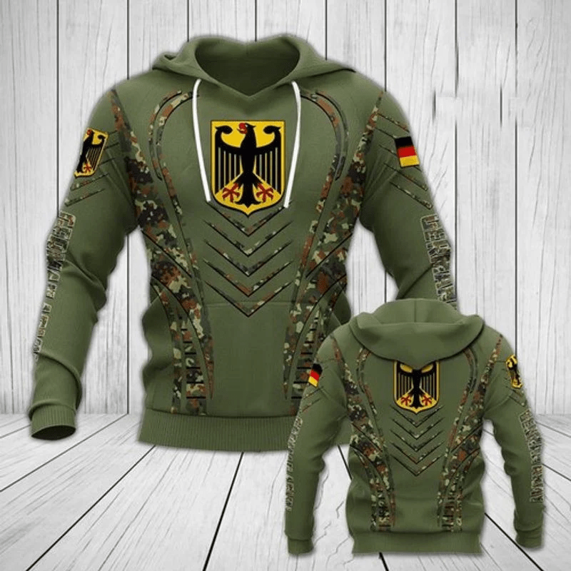 German Army All Over Printed 3d Hoodie