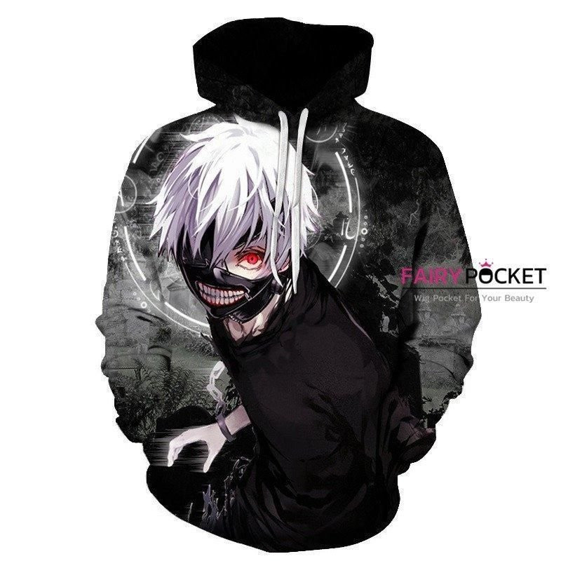Tokyo Ghoul Ken Kaneki 3D All Over Print Hoodie & Zip Hoodie