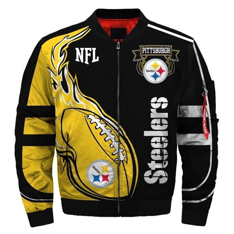 Pittsburgh Steelers Custom Bomber Jacket