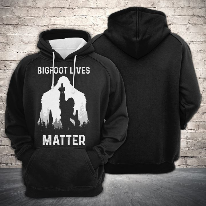Bigfoot Lives Matter 3D All Over Print Hoodie & Zip Hoodie