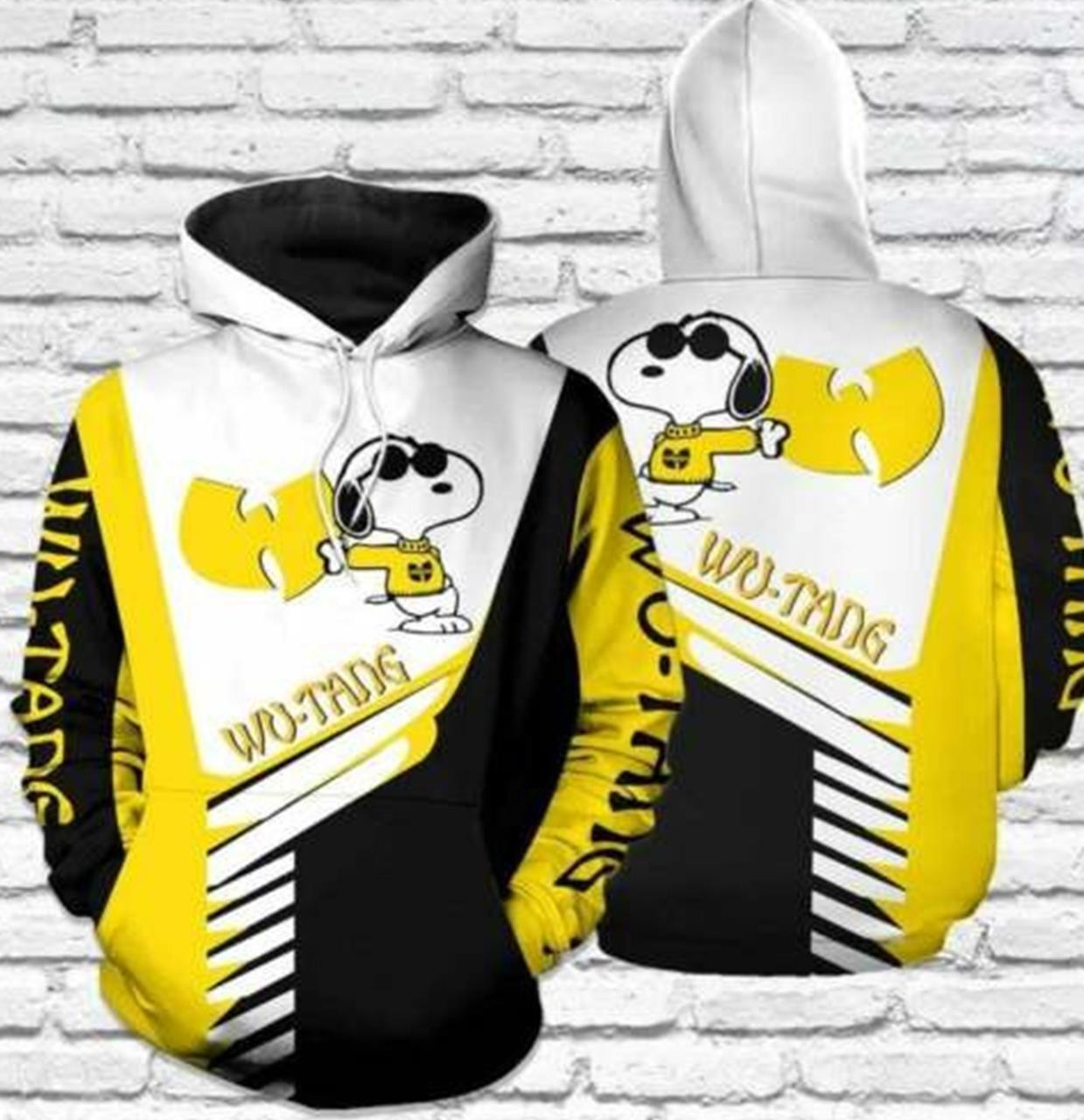 Snoopy And Wu Tang Clan All Over Print Hoodie