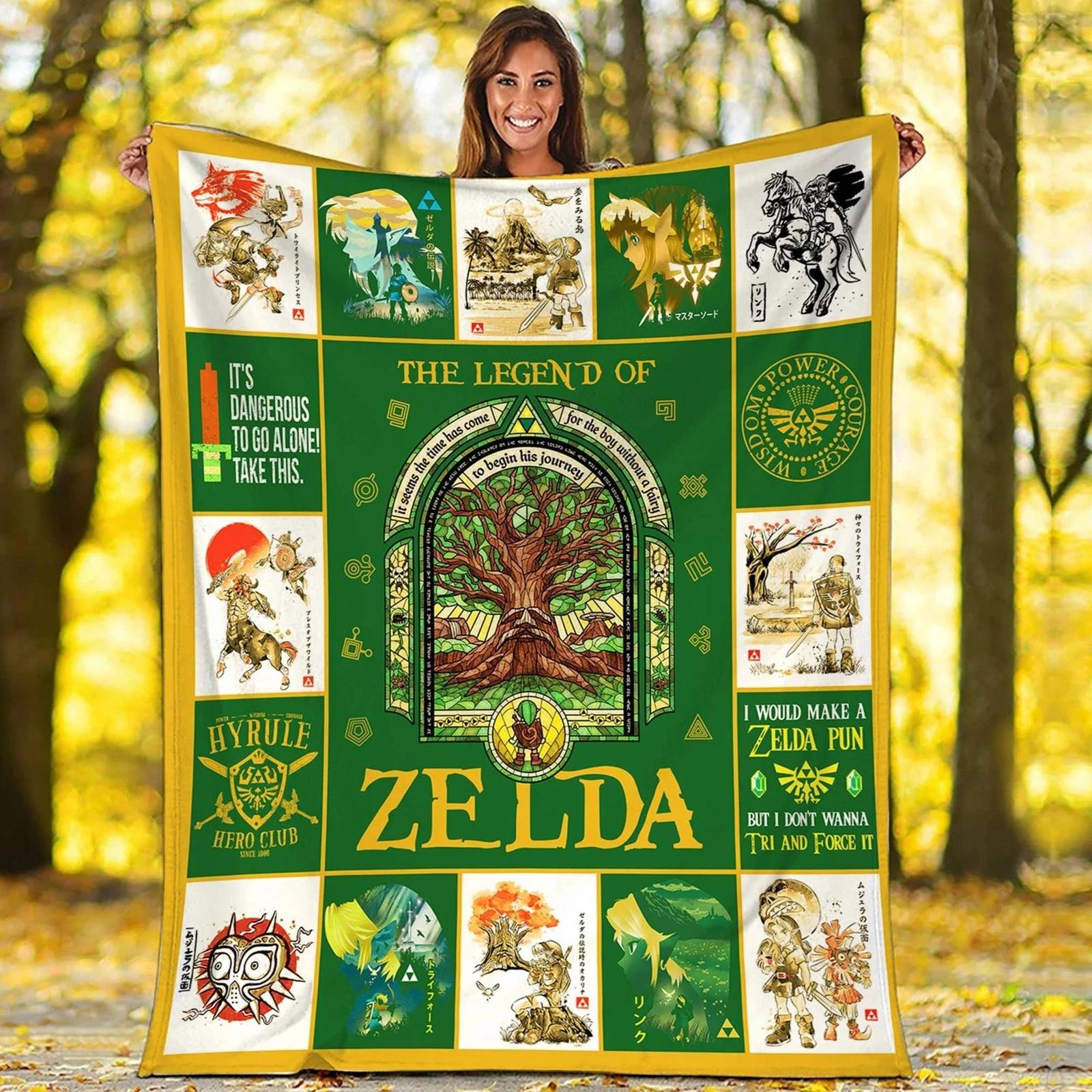 The Legend Of Zelda Blanket Legend Zelda Breath Of The Wild Fleece Sherpa Blanket