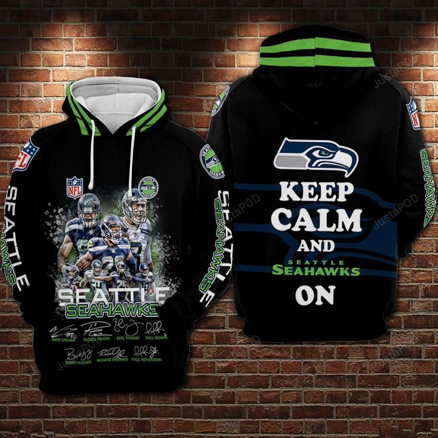 Seattle Seahawks Football Legend Anniversary 3D All Over Print Hoodie & Zip Hoodie