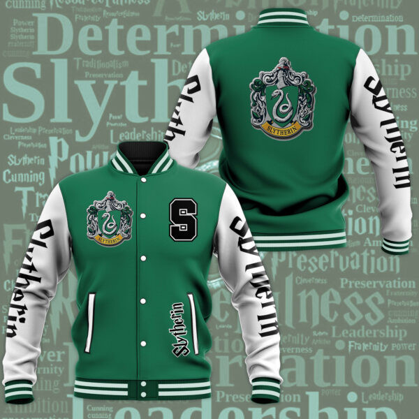 Harry Potter House Slytherin Baseball Jacket 201