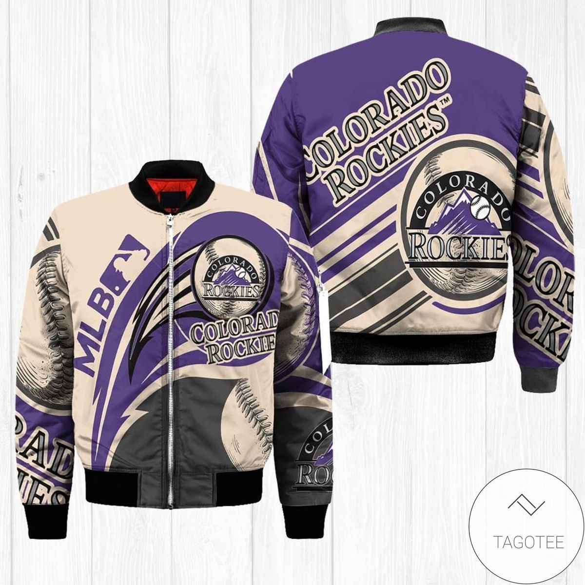 Colorado Rockies Bomber Jacket V4