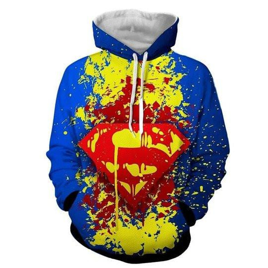 Superman Dc Comics, Superman Logo Aop Hoodie