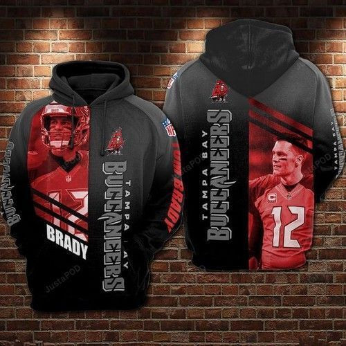 Tampa Bay Buccaneers Number 12 3D All Over Print Hoodie & Zip Hoodie