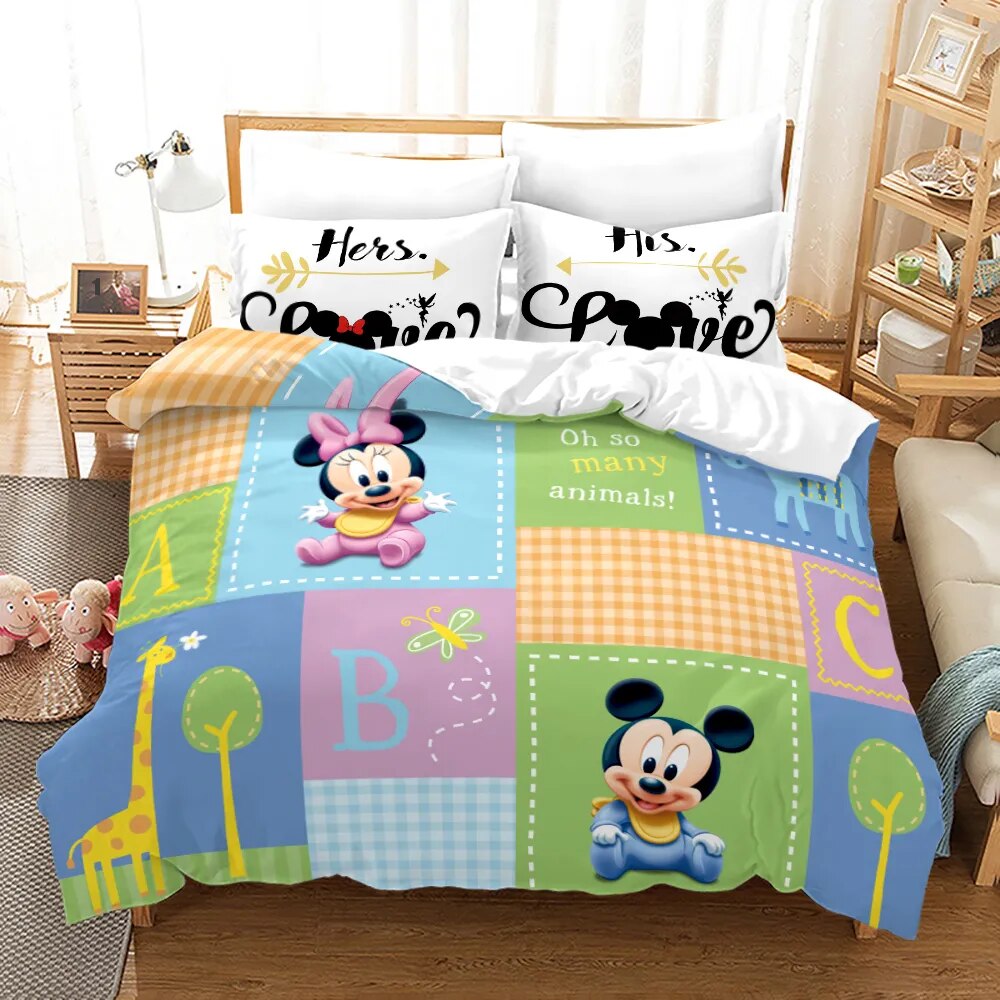 Minnie Bedding Set DN MM And Minnie Hers His Duvet Covers