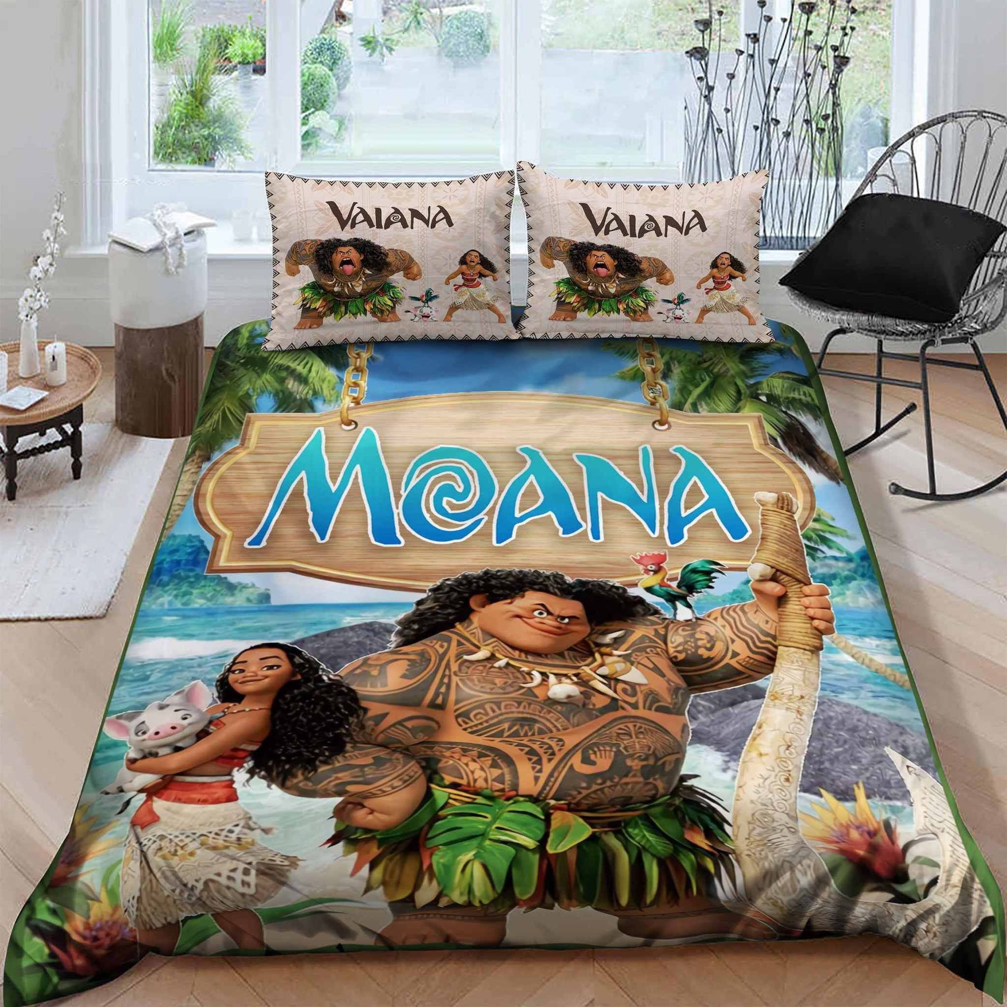 Moana Bedding Set DN Moana And Maui On Poster Duvet Covers