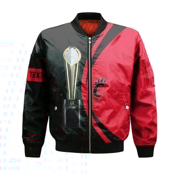 Cincinnati Bearcats Custom Text Champions Bomber Jacket