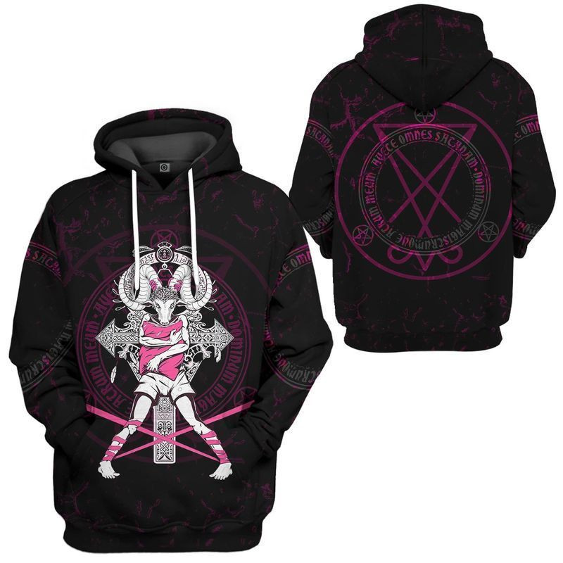 Katherine Game Vincent Baphomet Over Print 3d Hoodie Zip Hoodie