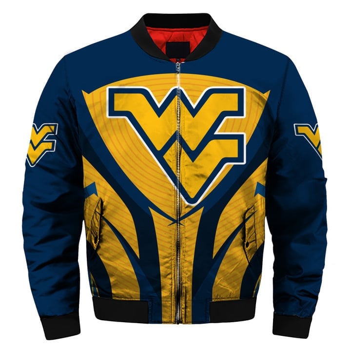 West Virginia Mountaineers Blue Gold Bomber Jacket