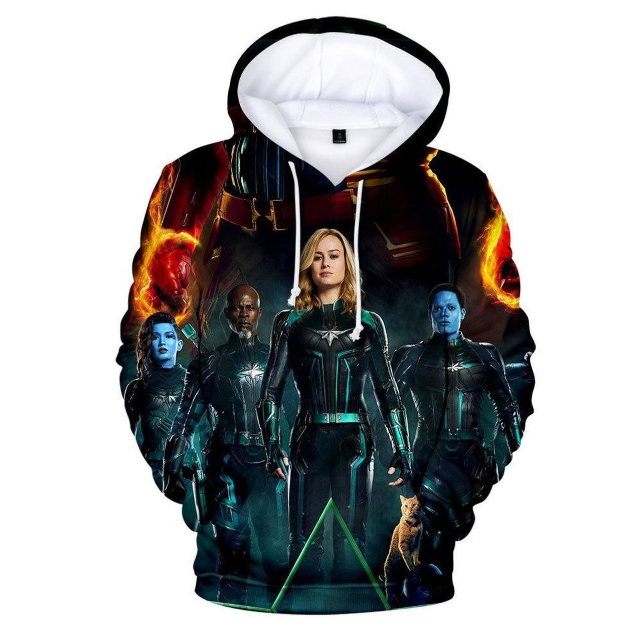 Captain Marvel Carol Danvers 3D All Over Print Hoodie & Zip Hoodie