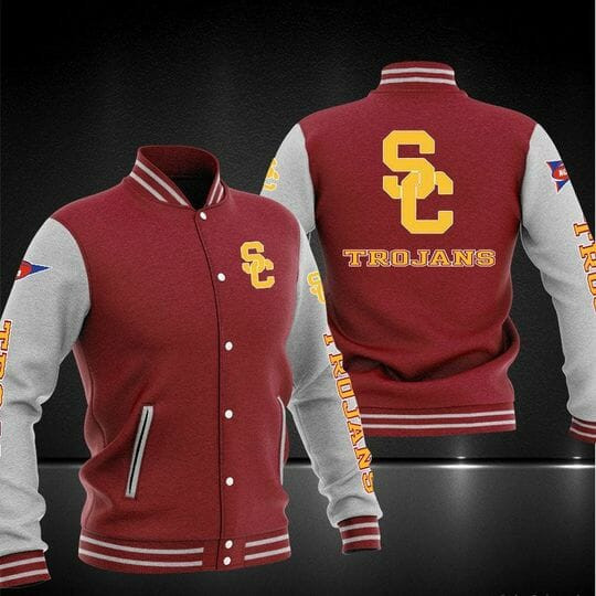USC Trojans Red Baseball Jacket